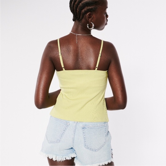 Hollister Y2K Easy Butterfly Fly Away Hem Cami Cotton Tank Top Size Small - Picture 2 of 7